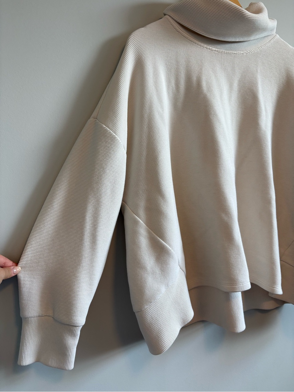 Shambhala Oversized Ribbed Turtleneck Sweater | Size XL - Picture 3 of 8